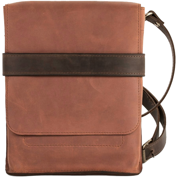 Шкіряна сумка-месенджер AV2 Коричнева (B310)