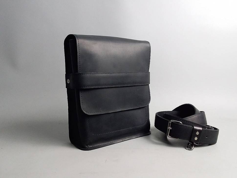 Шкіряна сумка-месенджер AV2 Коричнева (B310)