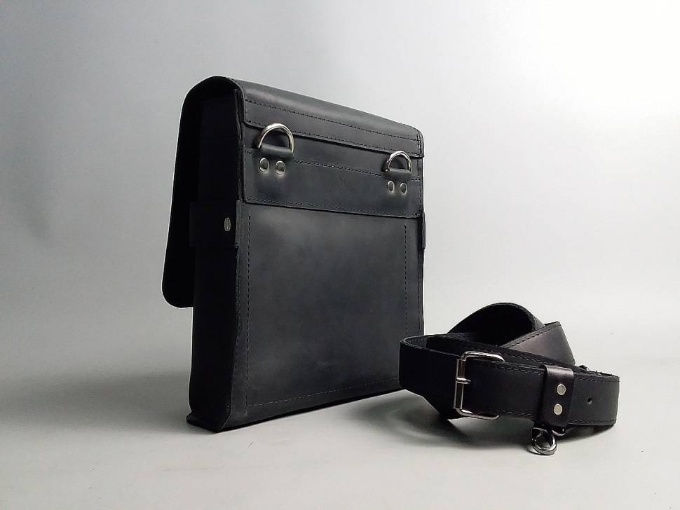 Шкіряна сумка-месенджер AV2 Коричнева (B310)