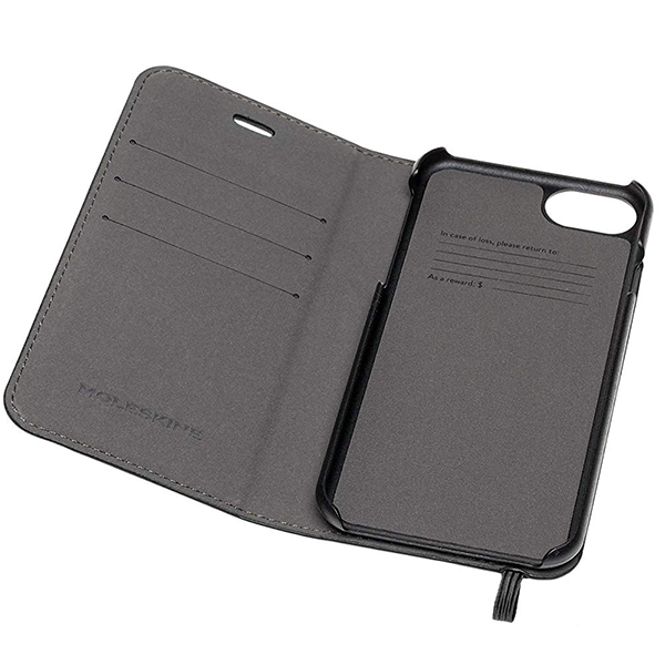 Чехол-книжка Moleskine для iPhone 6+/6s+/7+/8+ Черный