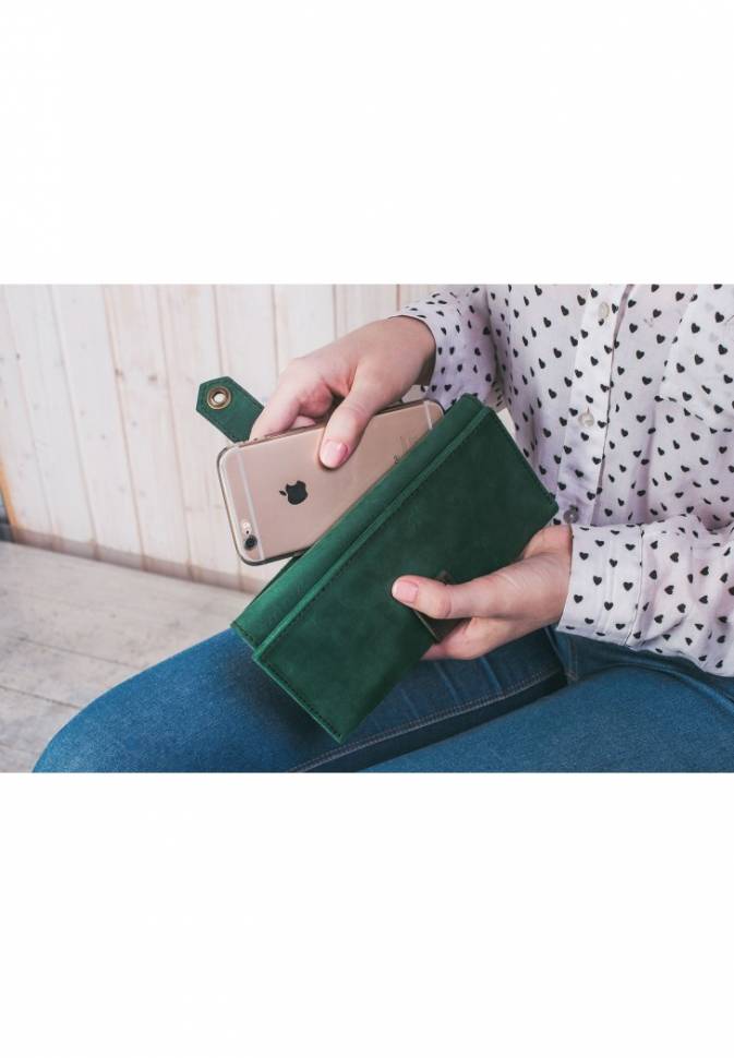 Портмоне BlankNote 3.0 Смарагд-горіх