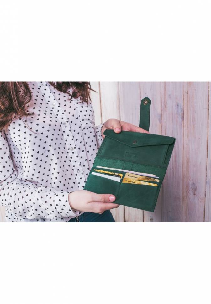 Портмоне BlankNote 3.0 Смарагд-горіх