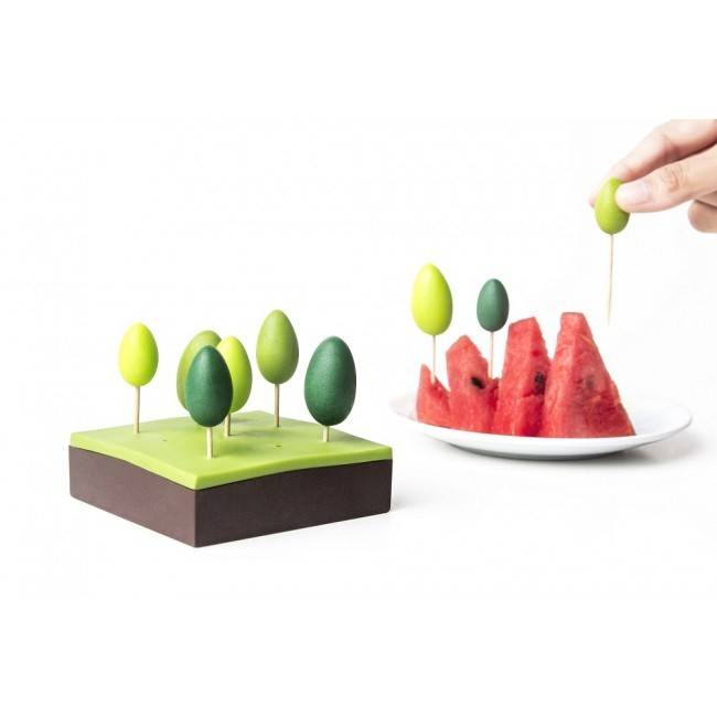 Шпажки для закусок і канапе Forest Party Fork Qualy Шпажки для закусок і канапе Forest Party Fork Qualy