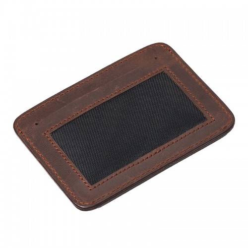 Картхолдер на кнопке BlackBrier Коричневый (CH2-33)