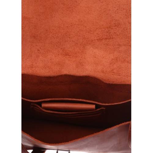 Кожаная женская сумка Dekey Эмма Плюс Коньяк