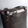 Шкіряна жіноча сумка-шоппер AV2 Коричнева (B622)