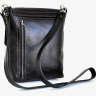 Шкіряна жіноча сумка через плече AV2 Чорна (B315)