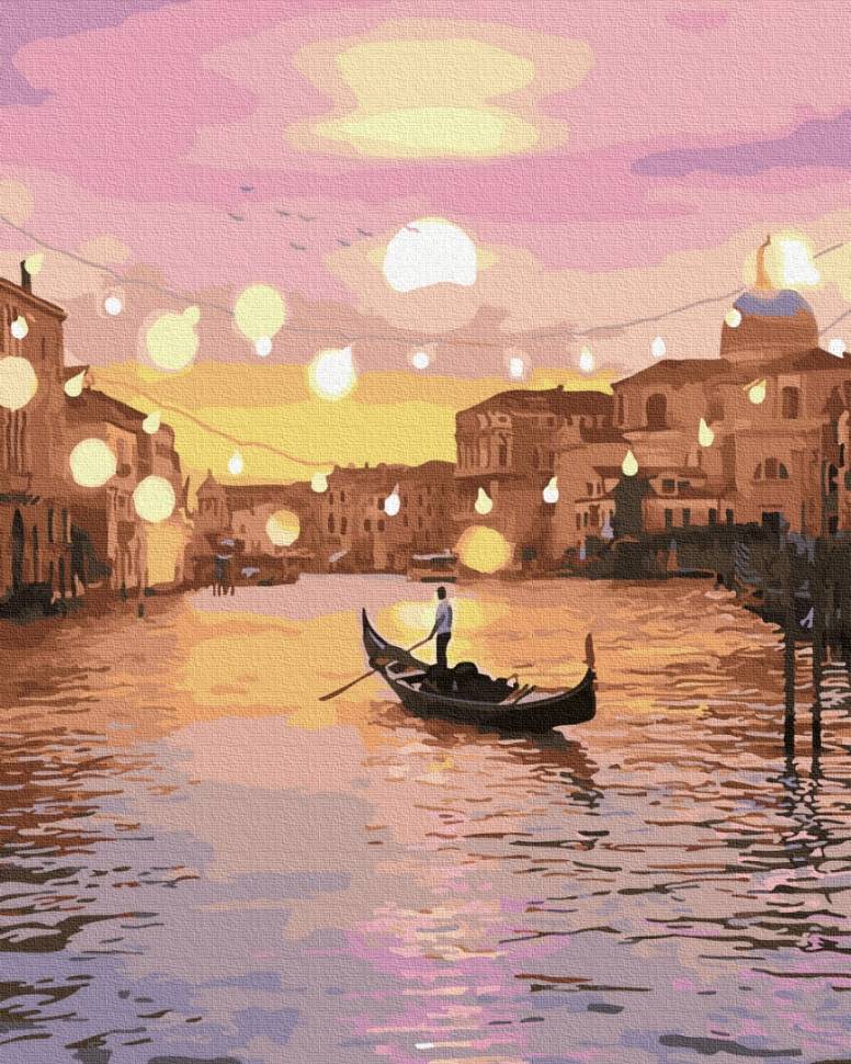 Картина за номерами Казкова вечірня Венеція 40x50 см