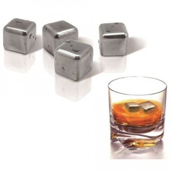 Набір сталевих каменів для віскі (4 шт)