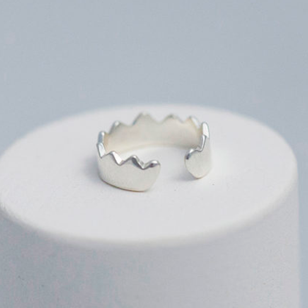 Серьга-кафф Корона Cote & Jeunot из серебра