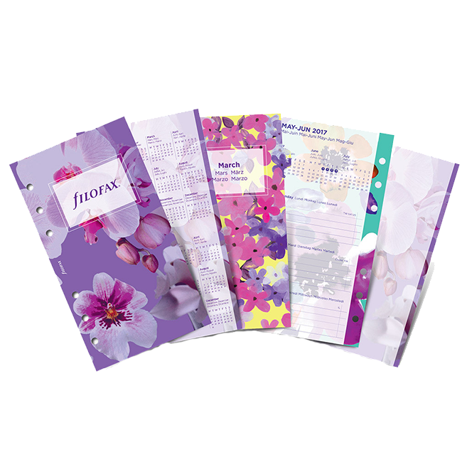Бланки Цветы Filofax Pocket на 2019 год (6321)