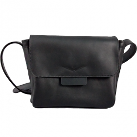 Шкіряна жіноча сумка AV2 Чорна (B301)