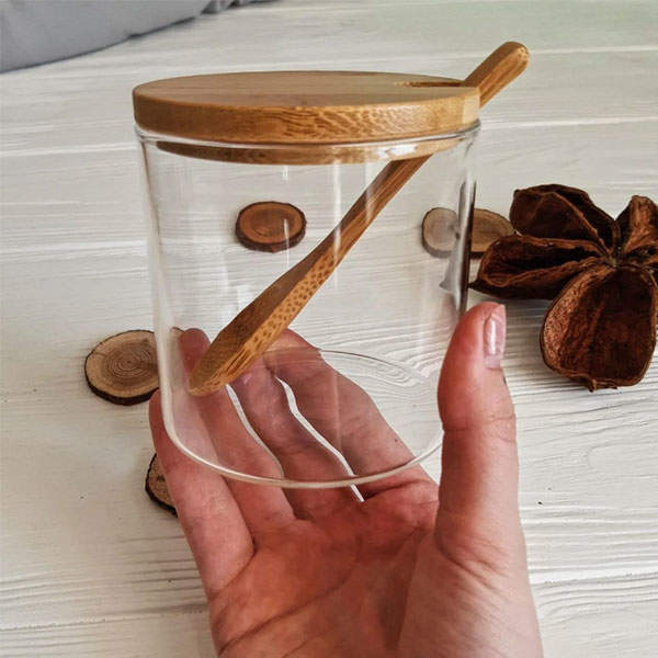 Сахарница с бамбуковой крышкой Стокгольм 250 мл