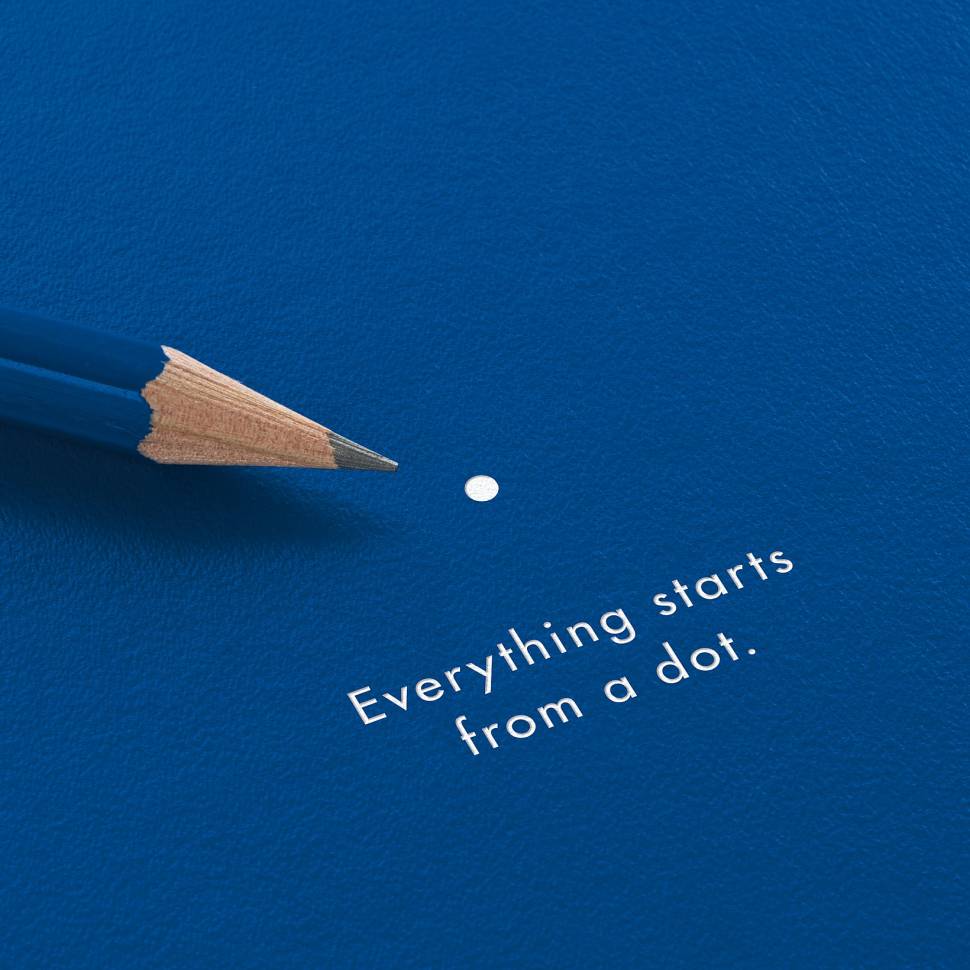 Большой Блокнот Leuchtturm1917 Master Classic 100 Years Bauhaus Синий Точка (359866)