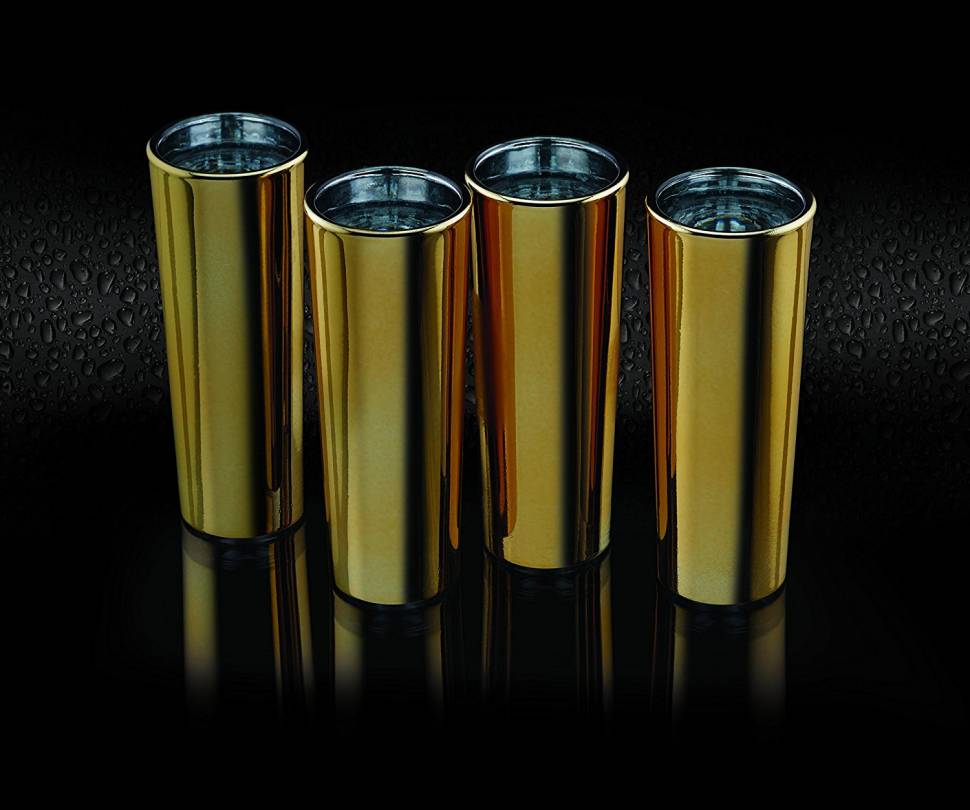 Набор золотистых рюмок для шотов BarCraft