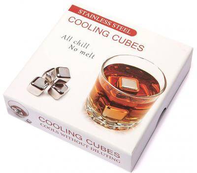 Набор золотых камней для виски (4 шт)