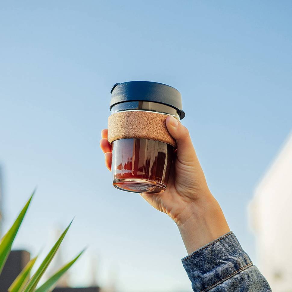 Термокружка KeepCup из стекла Brew Cork Press Large 454 мл