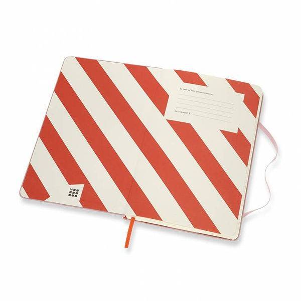 Записная книга Moleskine Rolling Stones средняя Линия Розовая Канва