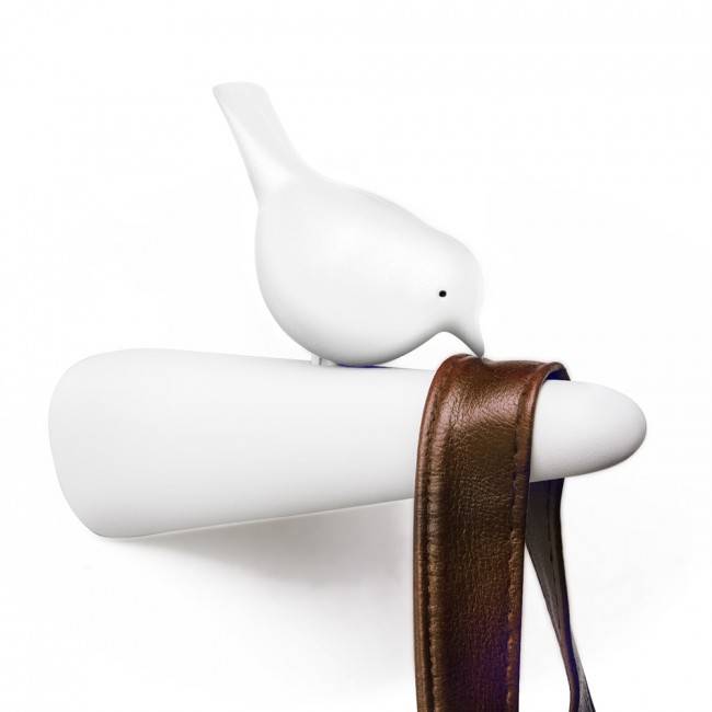 Крючок настенный Qualy Picky Sparrow Black