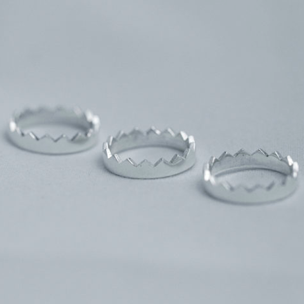 Кільце на фалангу Корона Cote & Jeunot зі срібла