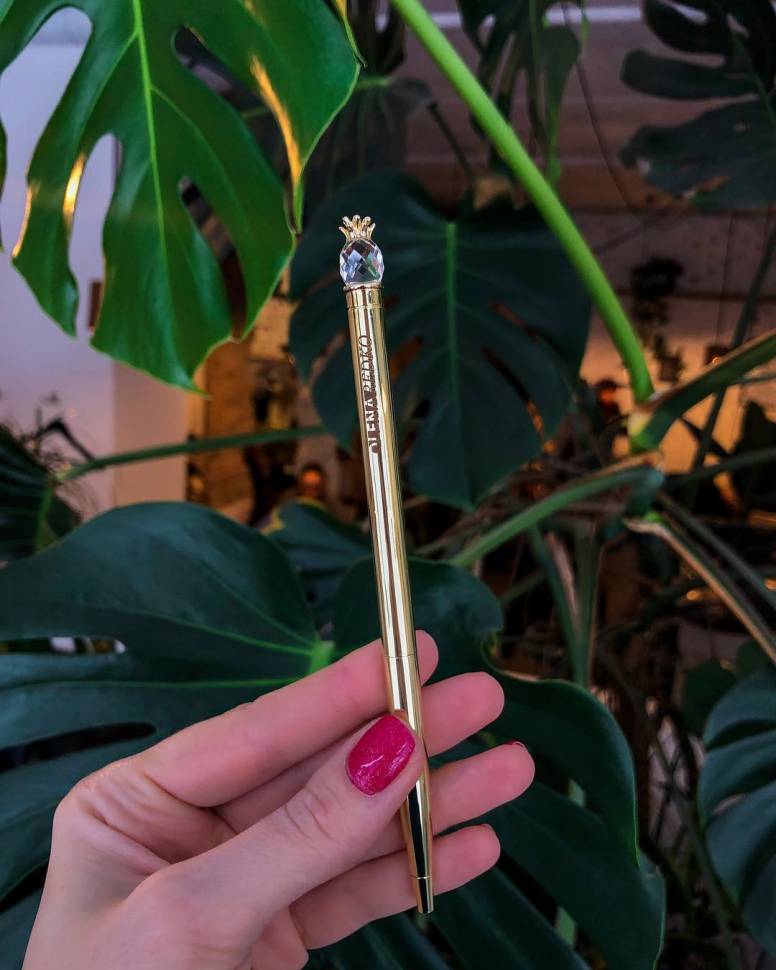 Ручка шариковая металлическая Ananas в подарочной коробке Olena Redko