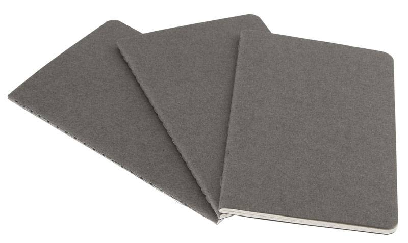 Середня зошит (3 шт) Moleskine Cahier сіра Лінія