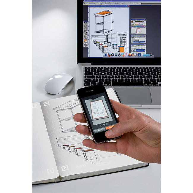 Блокнот Leuchtturm1917 WhiteLines MasterSlim Черный Линия (345308) с отрывными листами