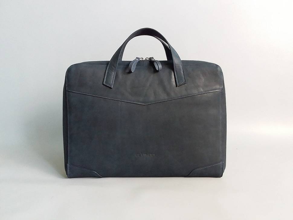 Папка для ноутбука зі шкіри AV2 Синя (B344)