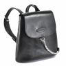 Кожаный женский рюкзак AV2 Черный (P517)