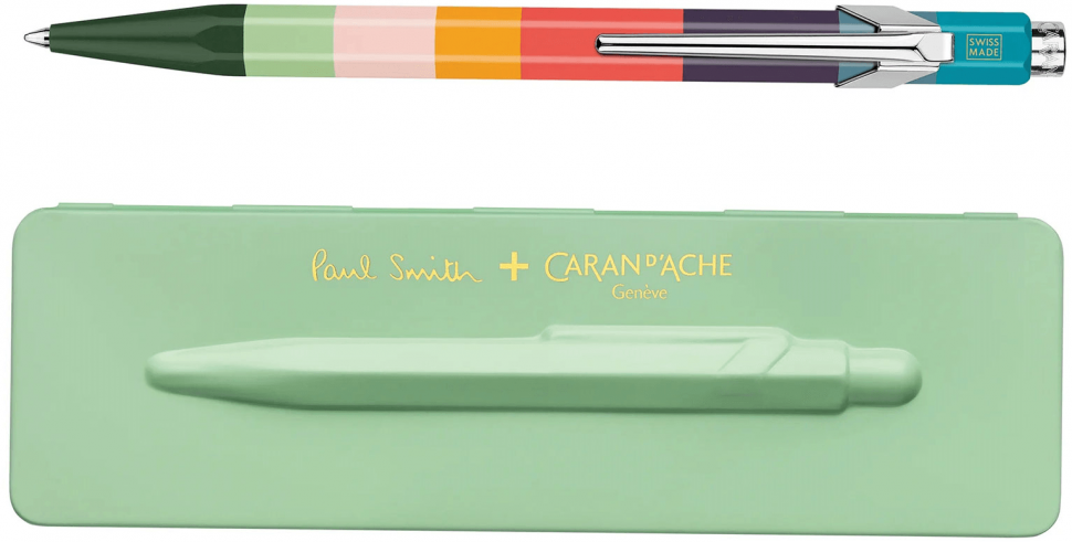 Ручка Caran d'Ache 849 Paul Smith Фисташковый Бокс