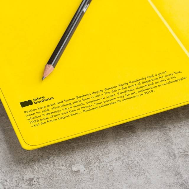 Середній блокнот Leuchtturm1917 100 Years Bauhaus Лимонний Точка (359620)