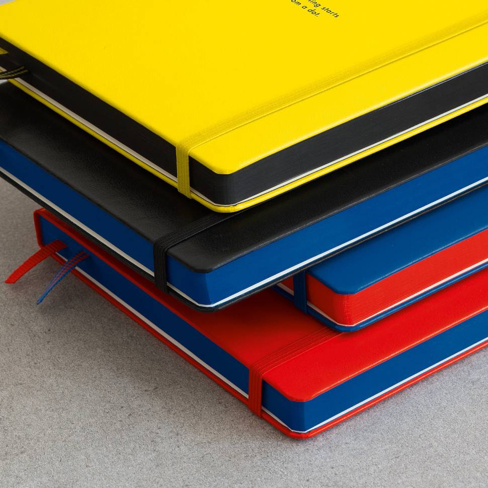 Середній блокнот Leuchtturm1917 100 Years Bauhaus Лимонний Точка (359620)