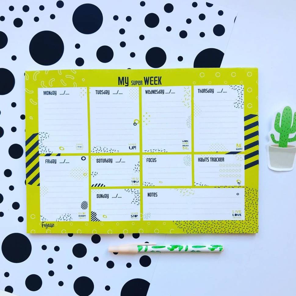 Настільний щотижневий планер My Super Week