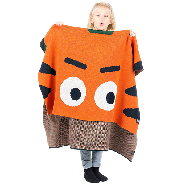 Плед из хлопка Woolkrafts Tiger 140х100 см