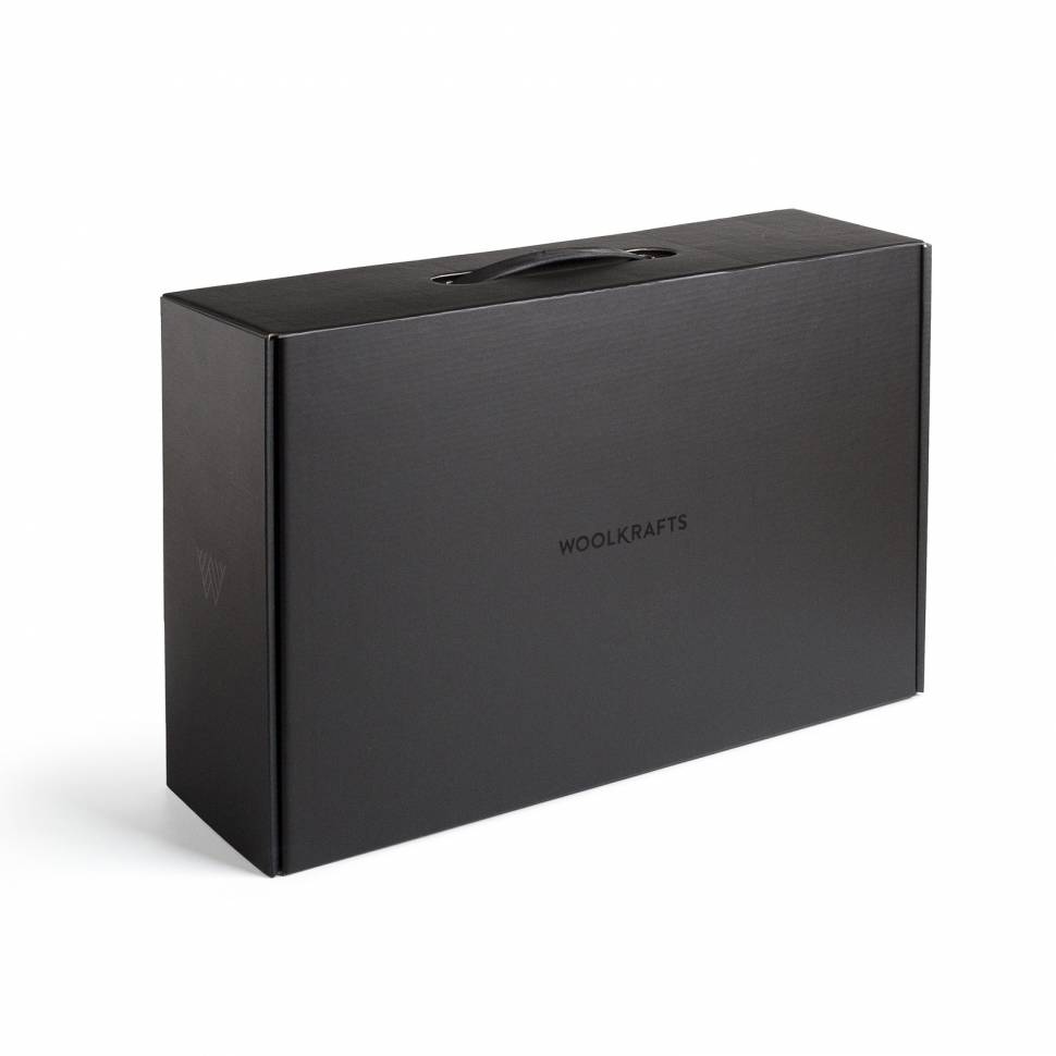 Плед из хлопка Woolkrafts Mount Серый 140х100 см