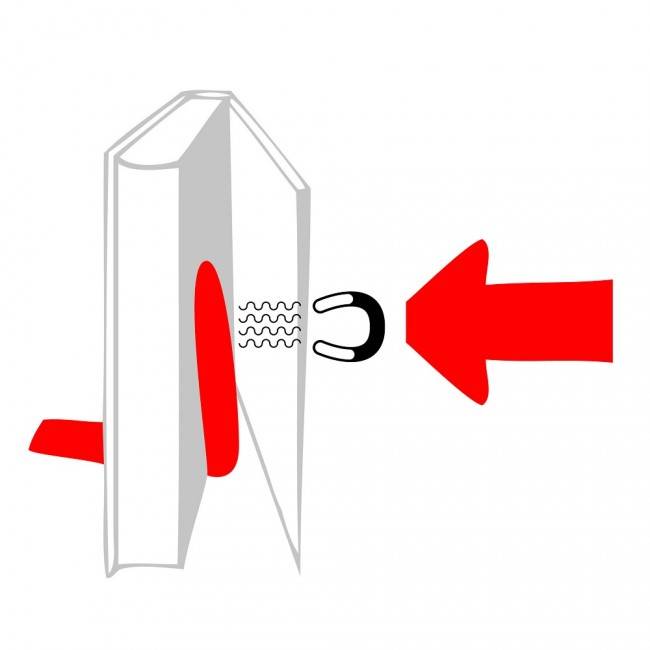 Держатель для книг Peleg Design Arrow Magnetic Bookend