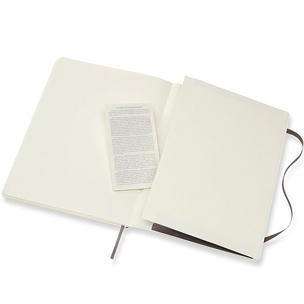Великий блокнот Moleskine Classic М&#39;яка обкладинка Коричневий Чисті аркуші
