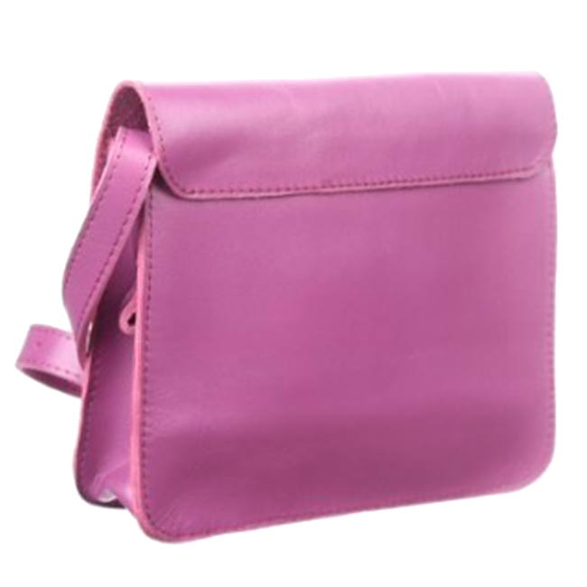 Кожаная женская сумка Dekey Эмма Плюс Фуксия