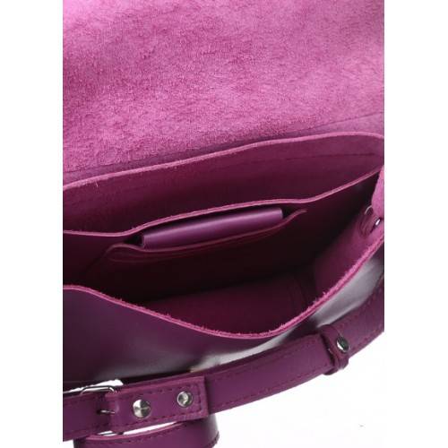 Кожаная женская сумка Dekey Эмма Плюс Фуксия