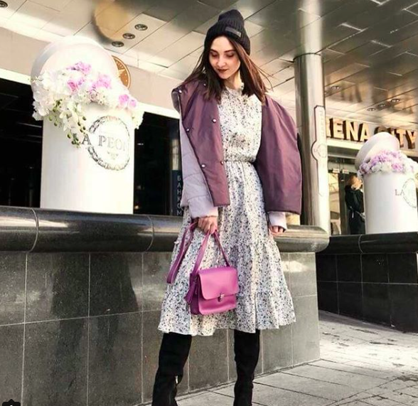 Кожаная женская сумка Dekey Эмма Плюс Фуксия