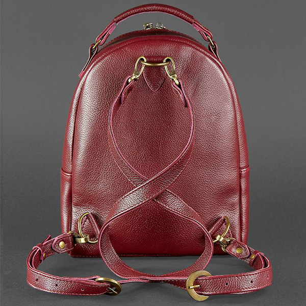 Рюкзак из кожи BlankNote мини Марсала