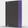 Блокнот з екокожі Professional A5 Сірий /Фіолетовий