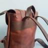 Шкіряний жіночий рюкзак AV2 Коньячний (P561)