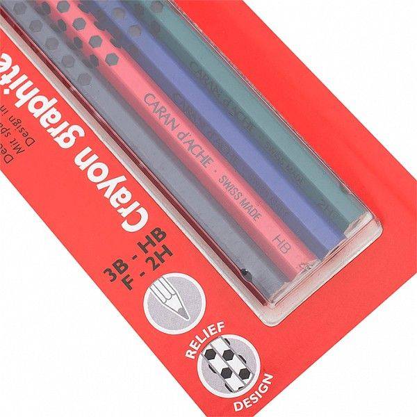 Набор карандашей Carand'Ache Grafik Edelweiss (4 шт)