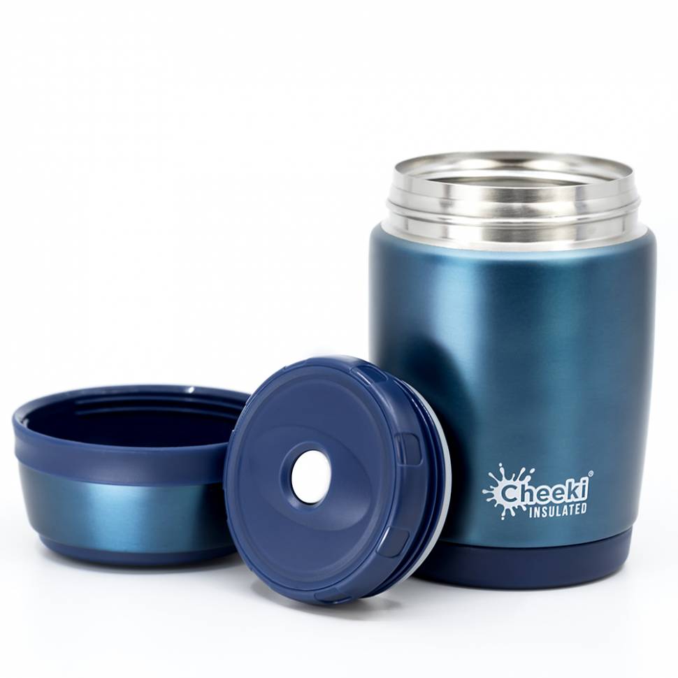 Термос для еды Cheeki Food Jar 480ml Blue Термос для еды Cheeki Food Jar 480ml Blue
