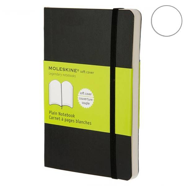Карманный блокнот Moleskine Classic Мягкая обложка Черный Чистые листы