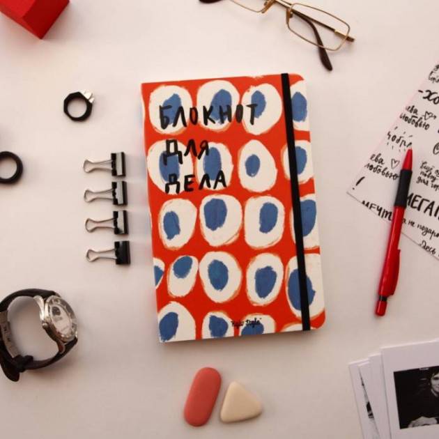 Блокнот для дела Kyiv Style Красный горох