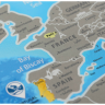 Скретч-карта Европы на английском Discovery Map