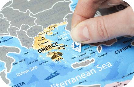 Скретч-карта Европы на английском Discovery Map