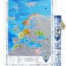Скретч-карта Европы на английском Discovery Map